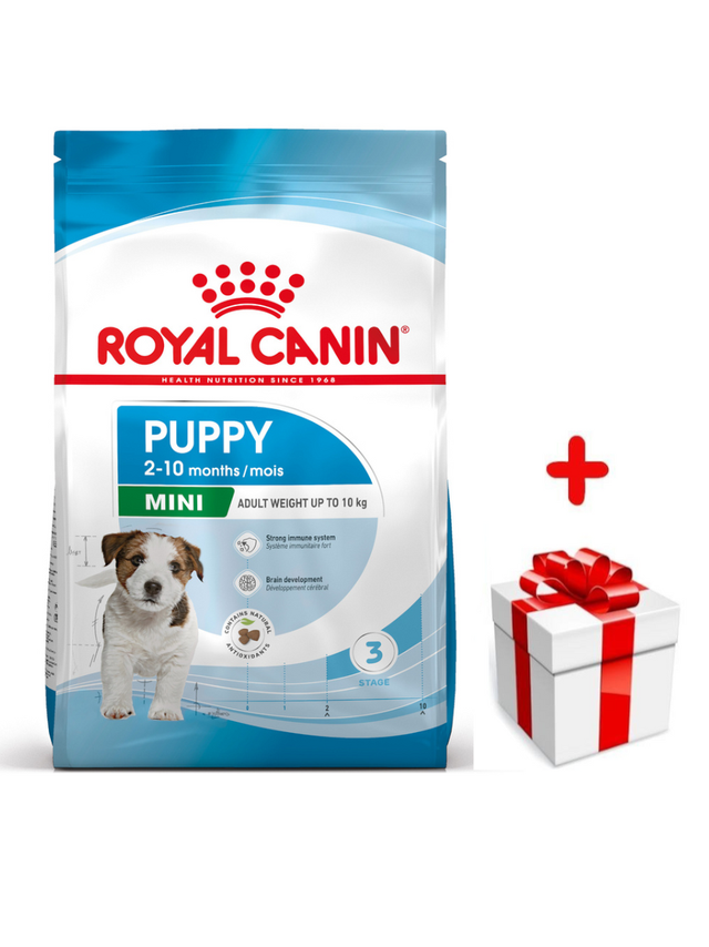 ROYAL CANIN Mini Puppy 2kg karma sucha dla szczeniąt, od 2 do 10 miesiąca życia, ras małych + niespodzianka dla psa GRATIS!