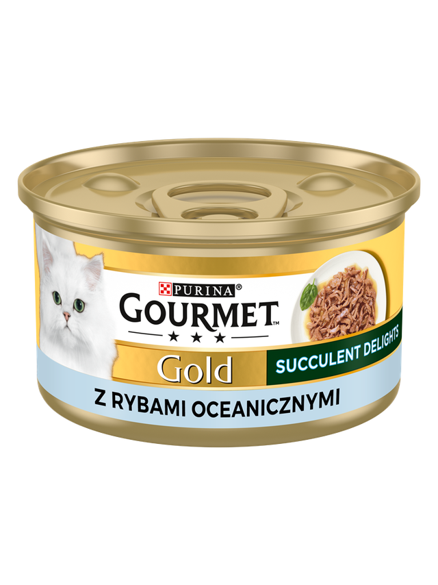 Purina Gourmet Gold Succulent Delights z rybami oceanicznymi 85g