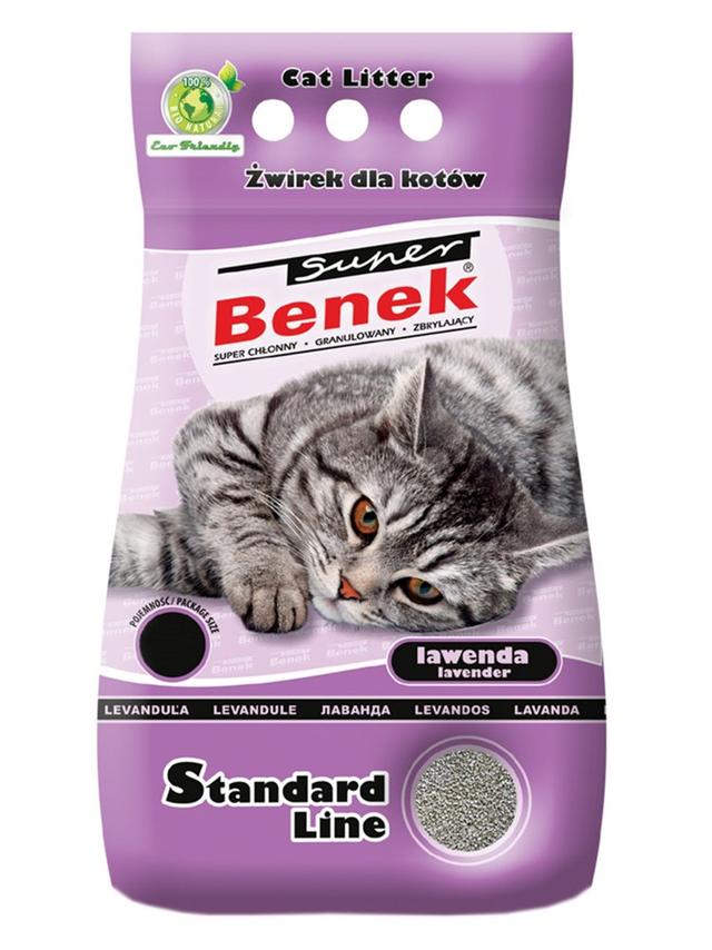 SUPER BENEK Żwirek Lawenda 25l