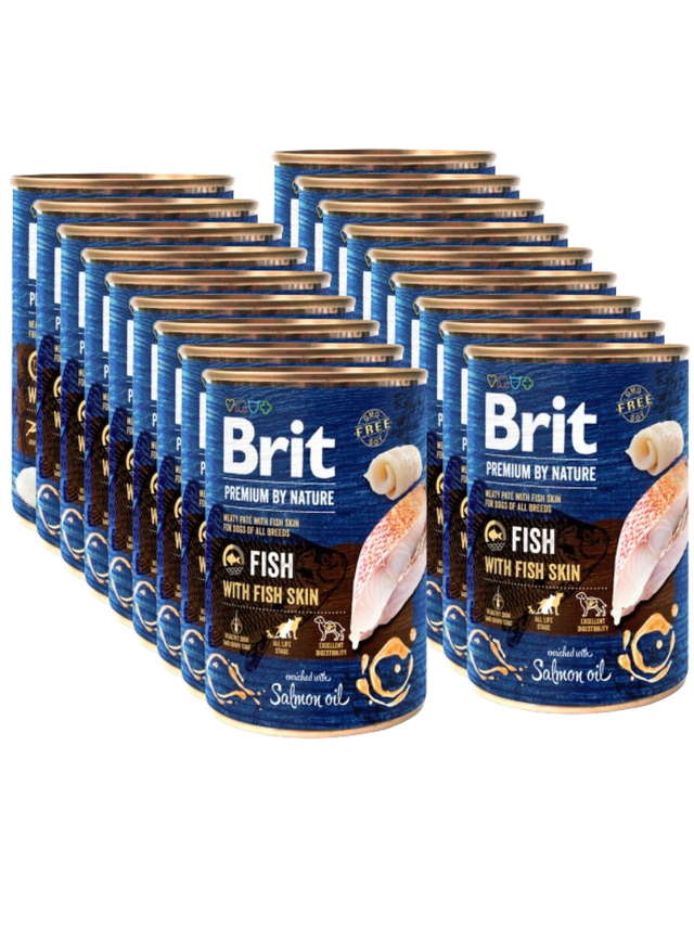 Brit Premium by Nature Fish with Fish Skin 18x400g