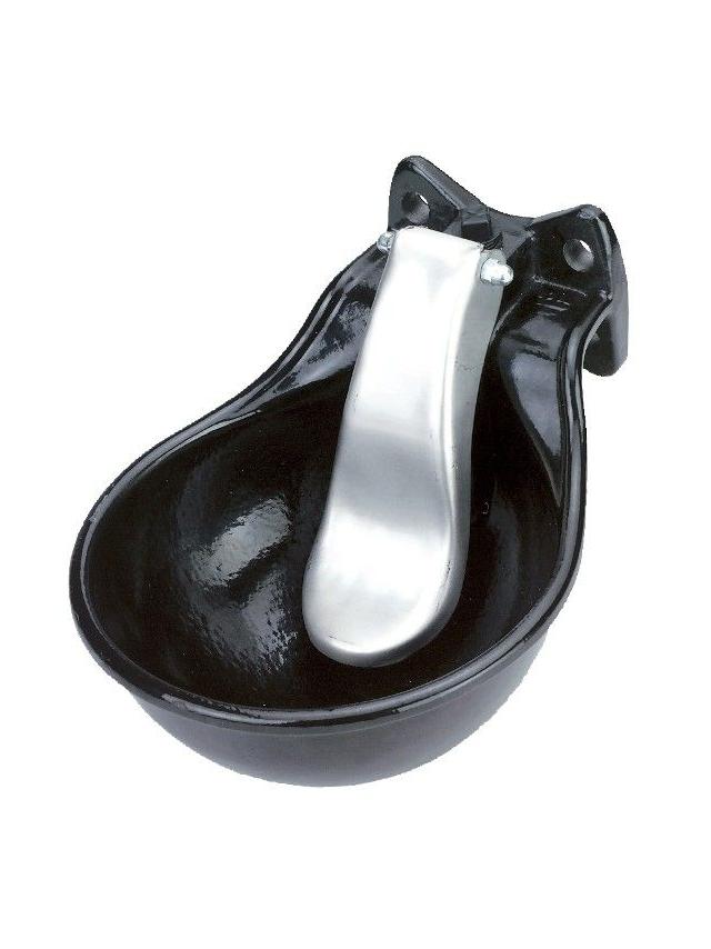 KERBL Poidło żeliwne z językiem z blachy nierdzewnej, czarne, 1,45 l