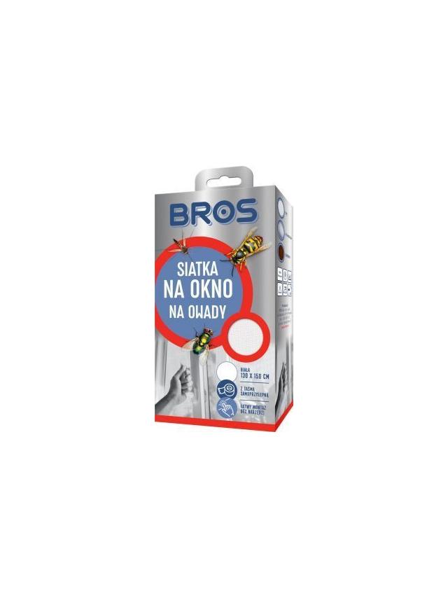 BROS - siatka na okno 130x150 biała