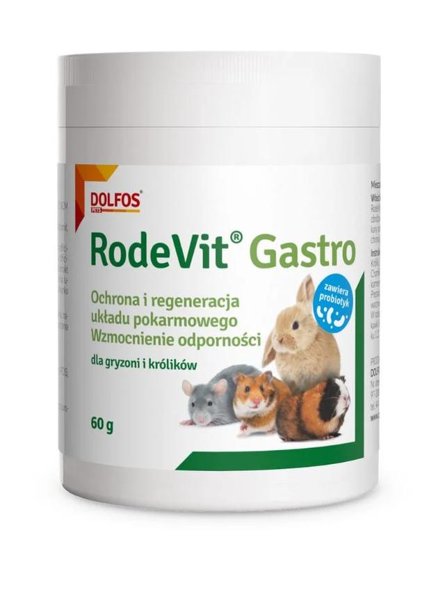 DOLFOS Dolvit  Rodevit Gastro 60 g- dla gryzoni i królików