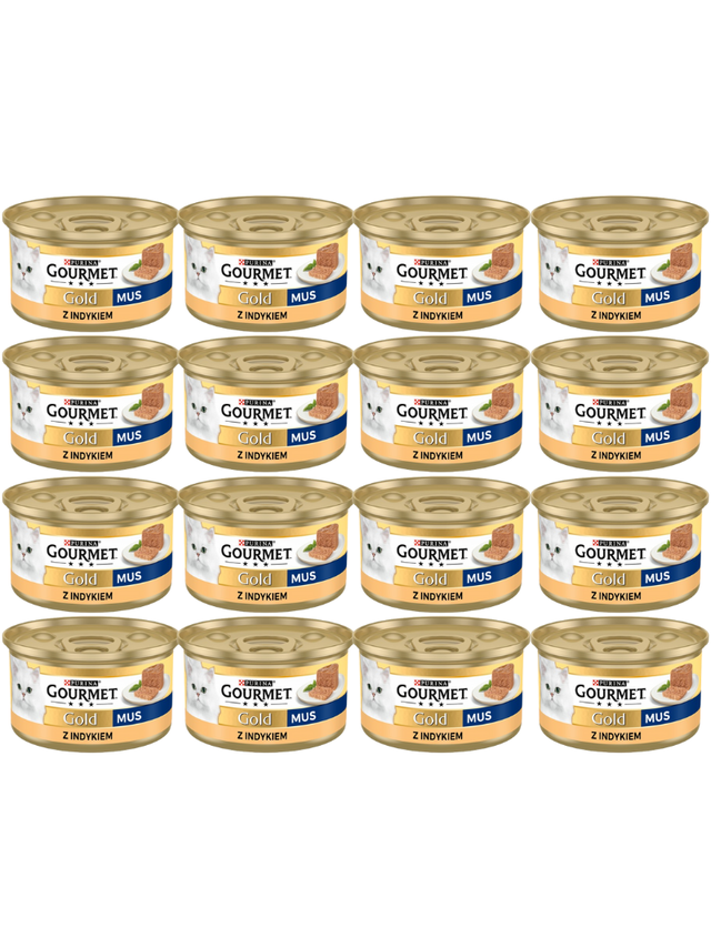 Purina Gourmet Gold mus z indykiem 48x85g