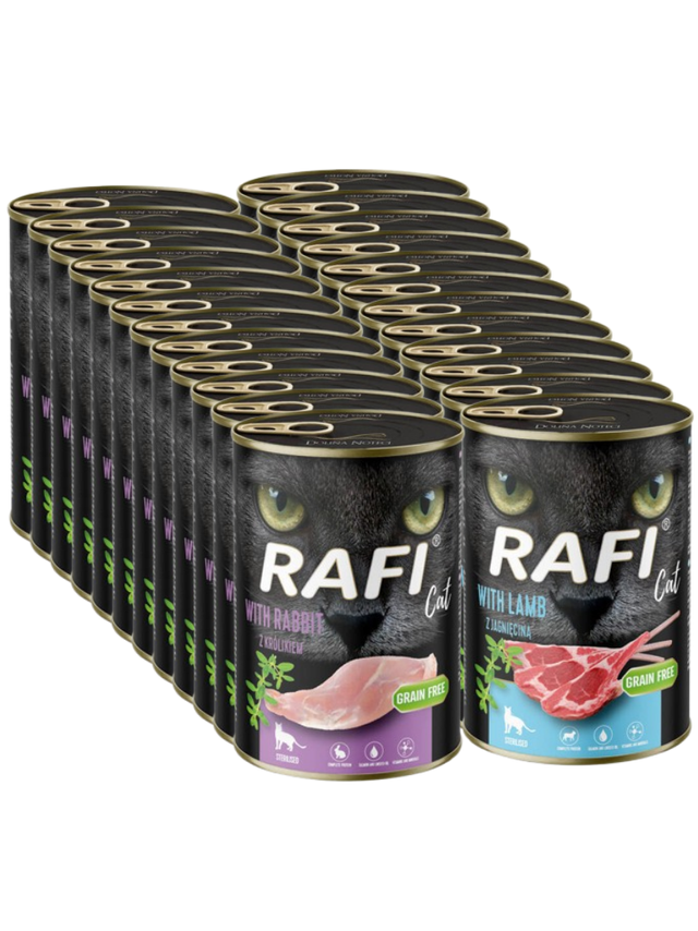 RAFI Cat Adult Sterilised Mix Smaków 24x400g