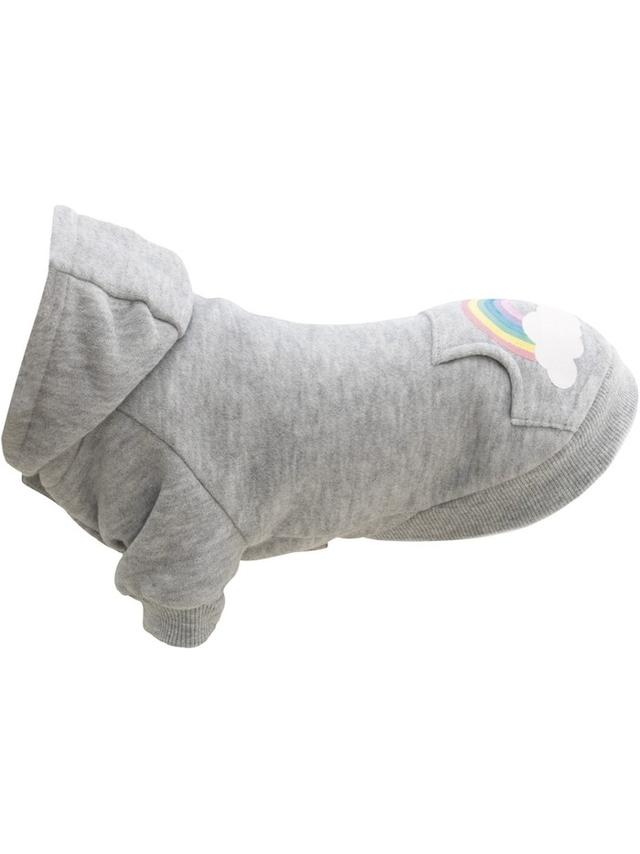Rainbow Falls, bluza z kapturem, dla psa, jasnoszara, XS: 27 cm