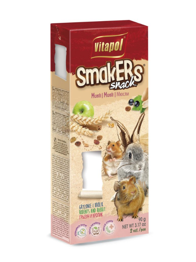 VITAPOL Kolby dla gryzoni „Smakers” musli 2szt.