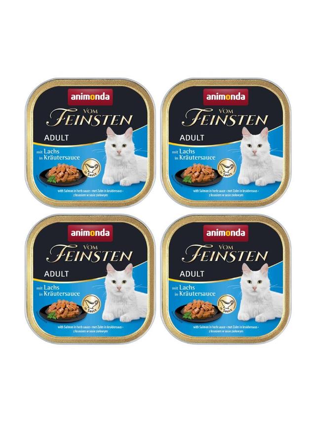 ANIMONDA Cat Vom Feinsten adult NoGrain Łosoś w sosie ziołowym 32x100g SUPER CENA