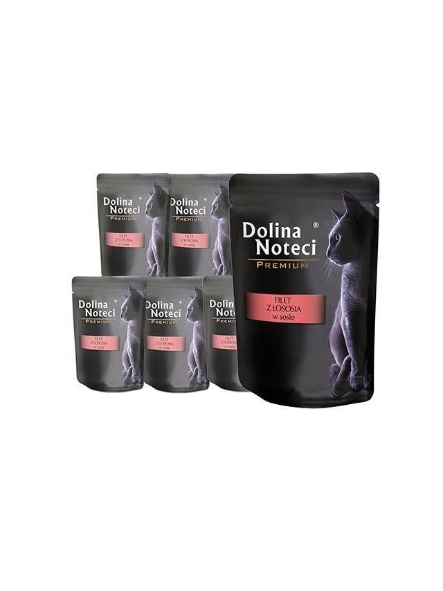Dolina Noteci Premium filet z łososia dla kotów 10x85g