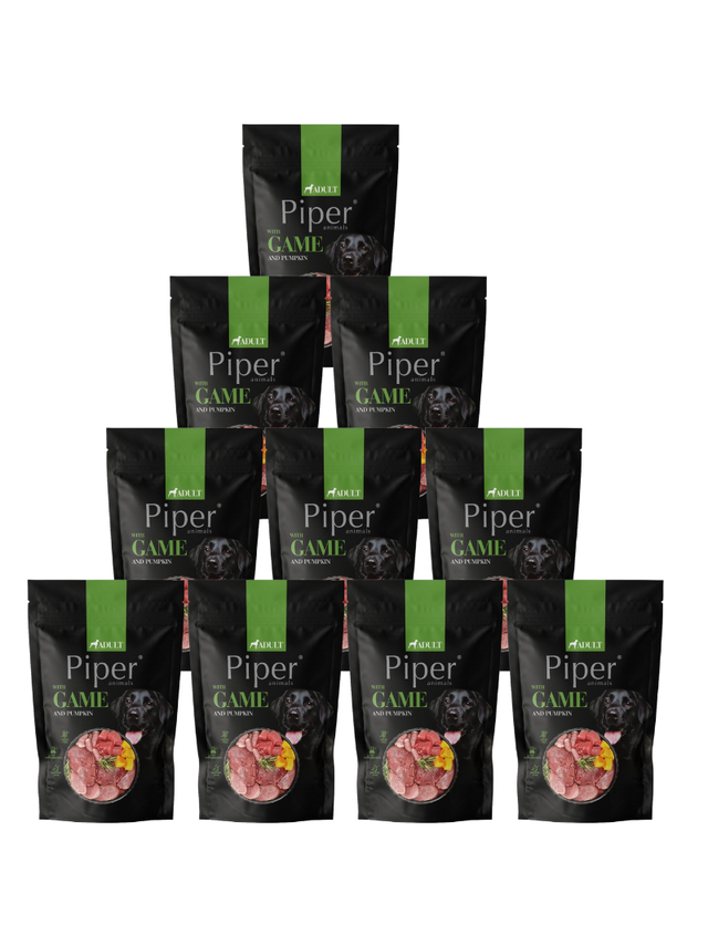 DOLINA NOTECI Piper dla psa z dziczyzną i dynią 10x500g