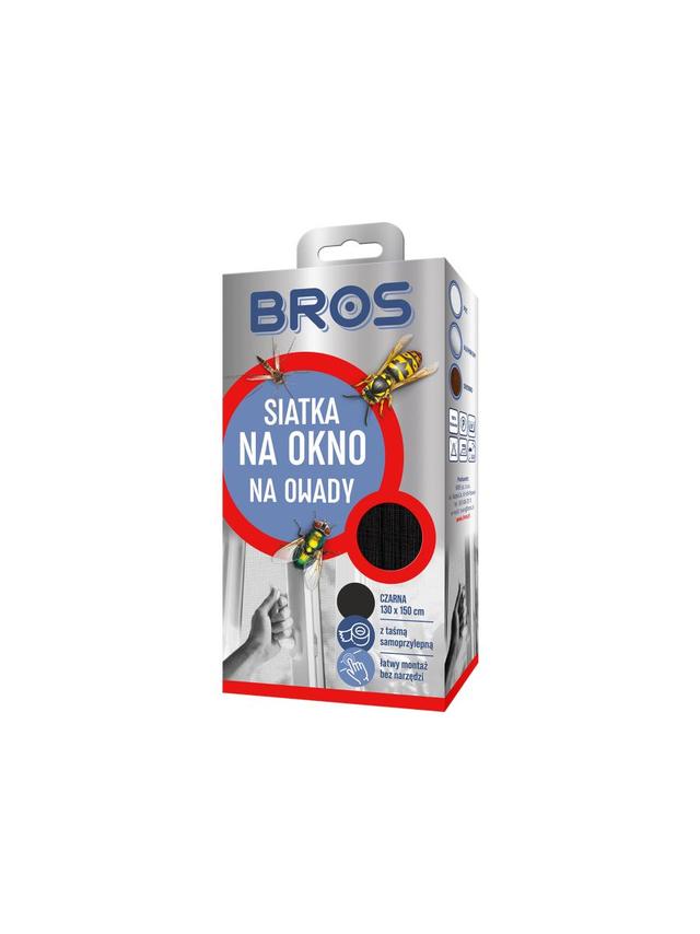 BROS - siatka na okno 130x150 czarna