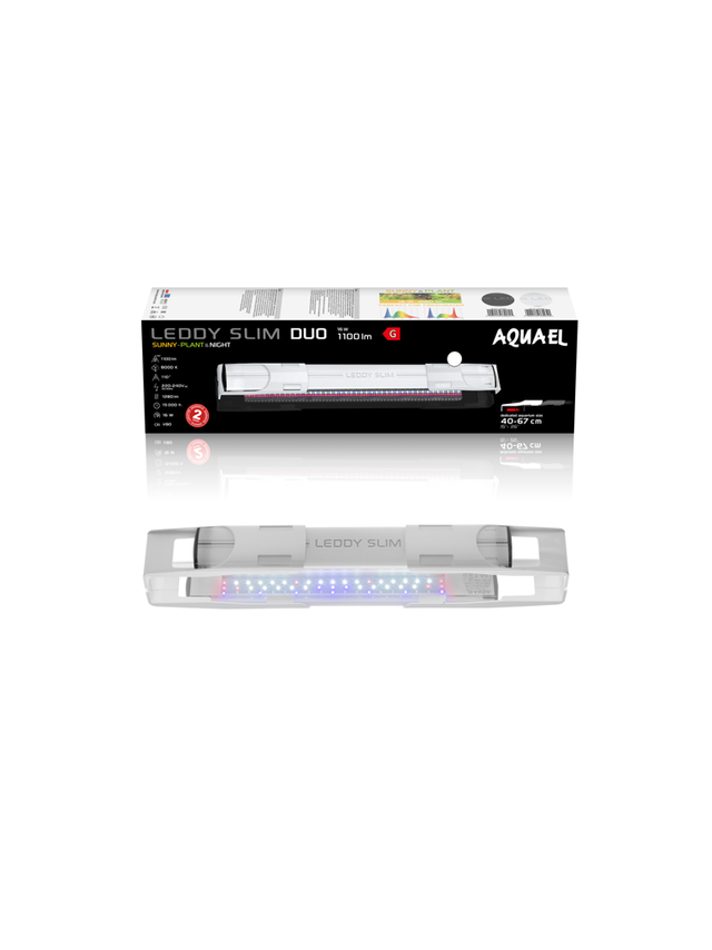 AQUAEL Leddy SlimDuo 16W Sunny Plant&Night białe
