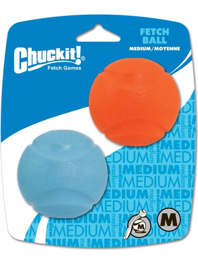 Chuckit FETCH BALL dla psa M 6cm 2 pack