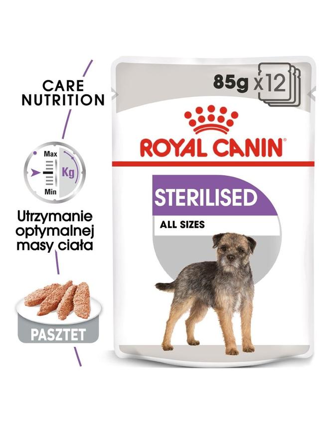 ROYAL CANIN CCN Sterilised 12x85g karma mokra - pasztet dla psów dorosłych, sterylizowanych