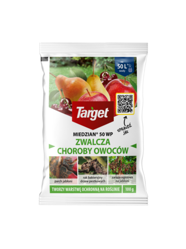 MIEDZIAN 50WP - WARZYWA, OWOCE 100 G