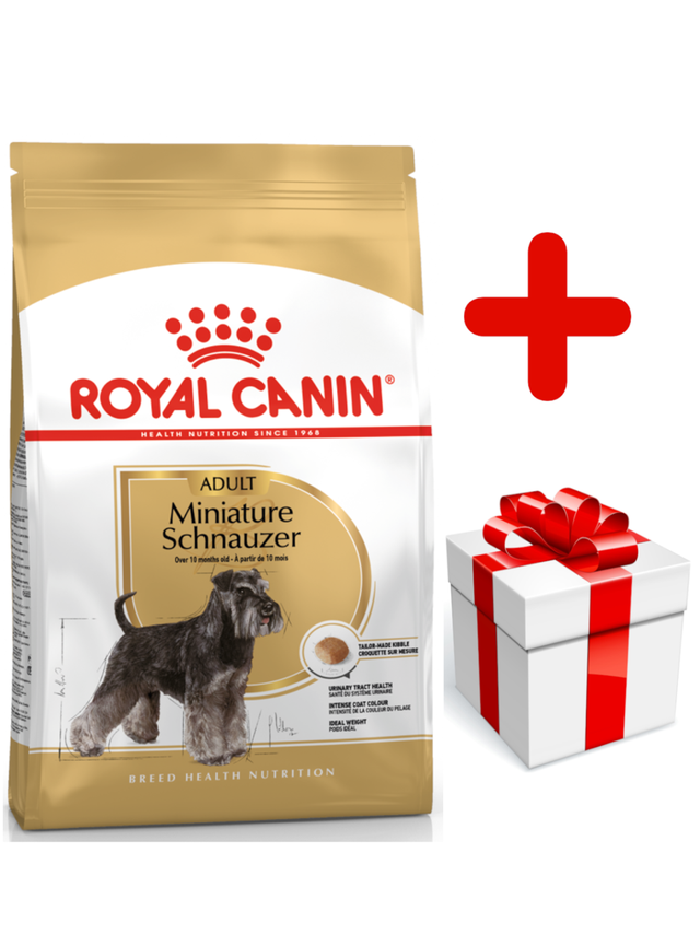 ROYAL CANIN Miniature Schnauzer Adult 7,5kg karma sucha dla psów dorosłych rasy schnauzer miniaturowy + niespodzianka dla psa GRATIS!