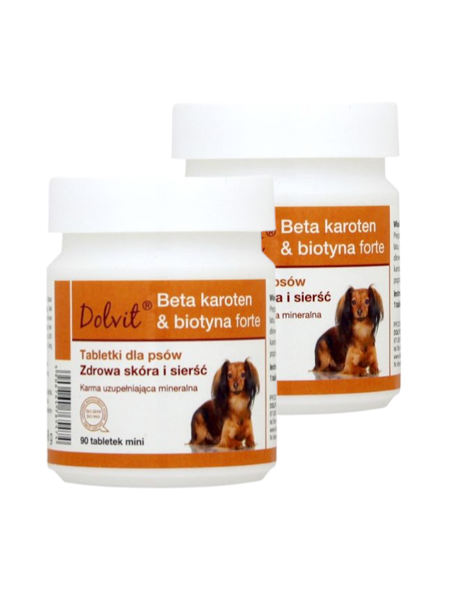 Dolvit Beta karoten & biotyna forte Mini 2x90 tabletek