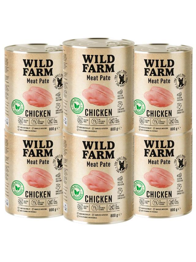 WILD FARM Pate Chicken 6x800g bezglutenowa karma dla psa