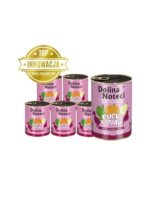 DOLINA NOTECI PREMIUM SUPERFOOD kaczka i przepiórka 6x400g