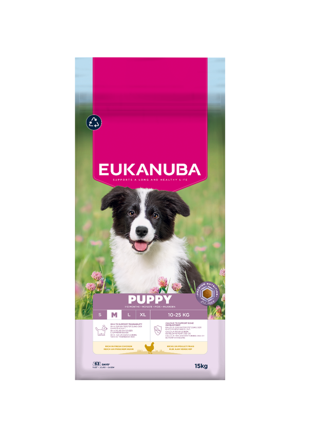 EUKANUBA Puppy&Junior Medium Breed 15kg
