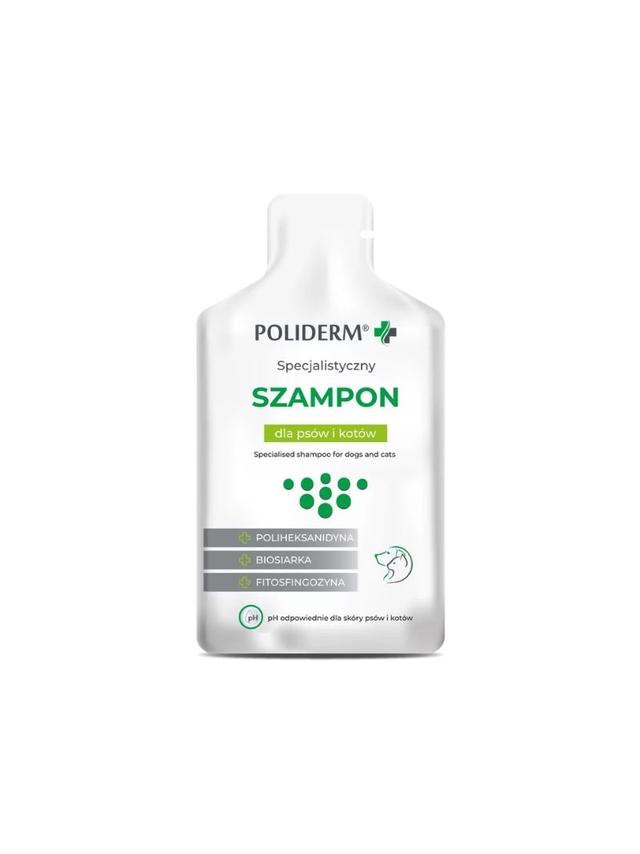 POLIDERM® SZAMPON SASZETKA – pielęgnacja sierści dla psa i kota 15 ml