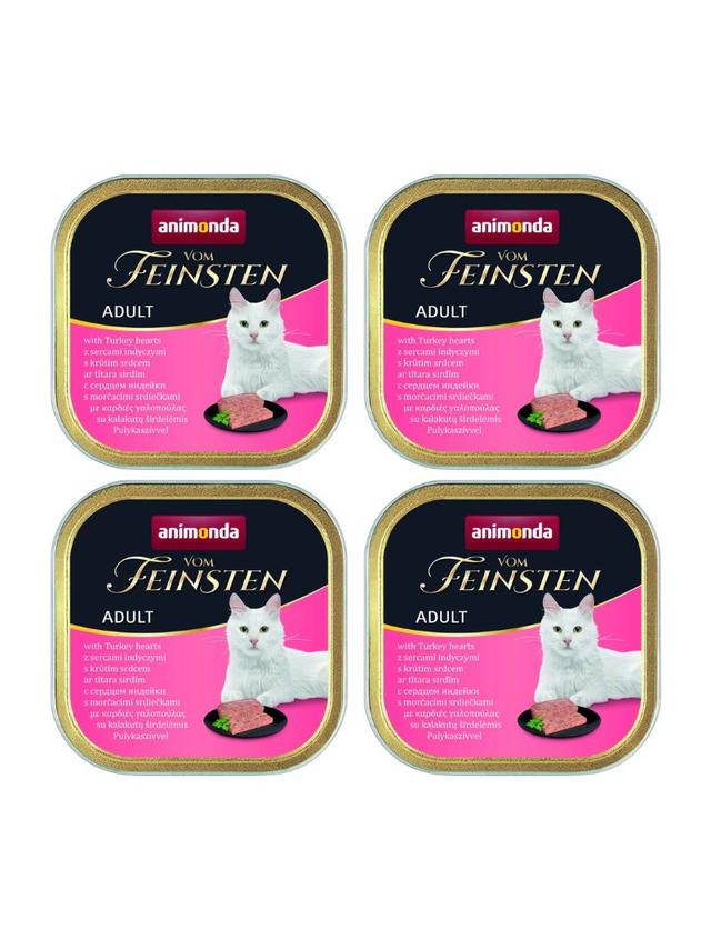 ANIMONDA Vom Feinsten Adult Cat smak: z sercami indyka 6 x 100g