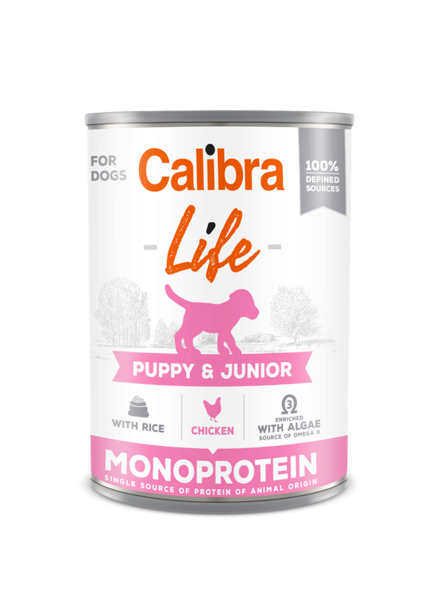 CALIBRA Dog Life Puppy & Junior Chicken 400g