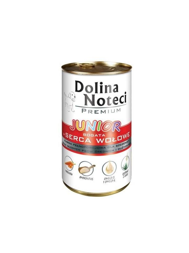 Dolina Noteci PREMIUM Junior bogata w serca wołowe 400g