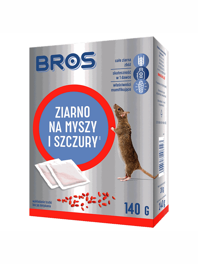 BROS - ziarno na myszy i szczury 140g