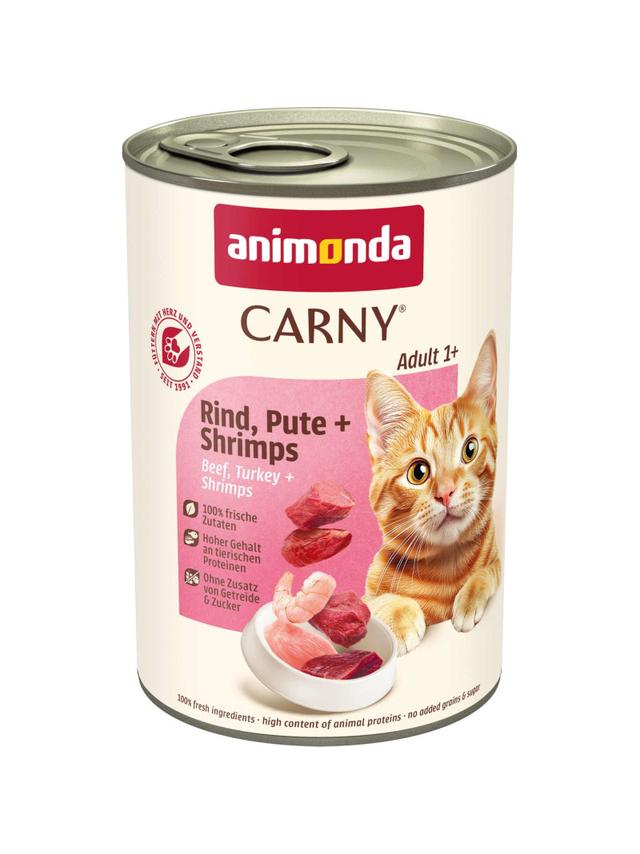 ANIMONDA Cat Carny Adult smak:wołowina,indyk i krewetki 400g