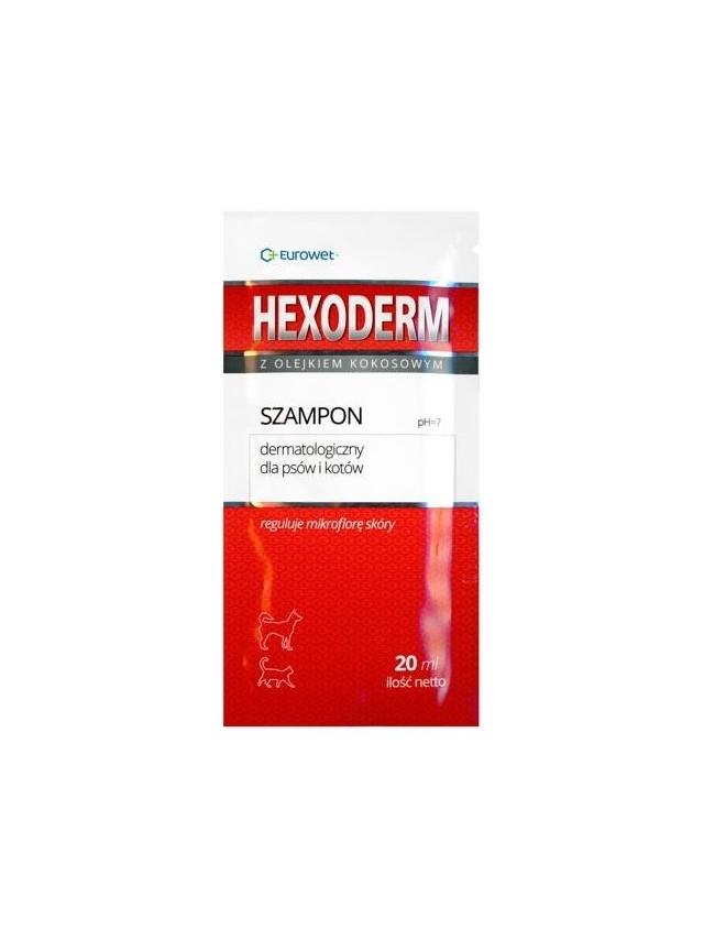 Eurowet Szampon Hexoderm dla psów i kotów 20ml