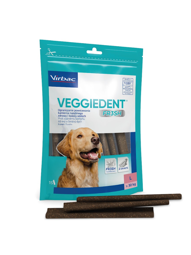 Virbac Veggiedent Fresh Gryzak L (>30kg) 15sztuk
