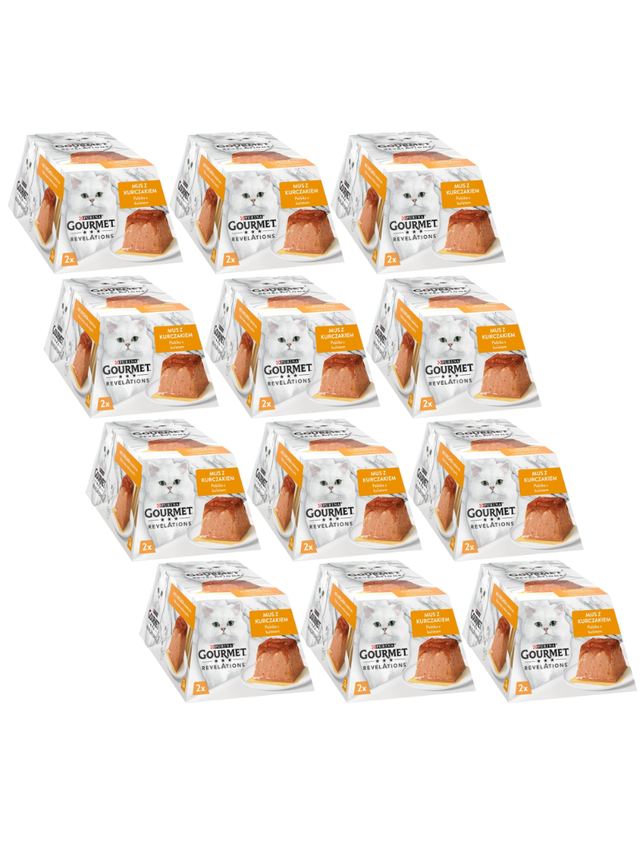 GOURMET Revelations Mus z Kurczakiem w kaskadzie sosu 12x(2x57g)