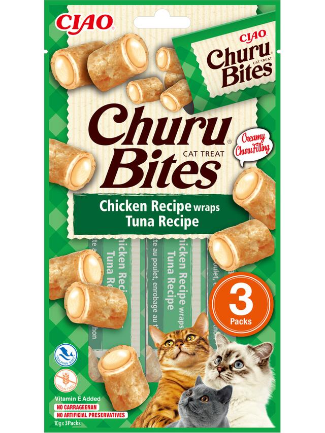 INABA  Churu Bites dla kota o smaku kurczaka i tuńczyka 3x10g