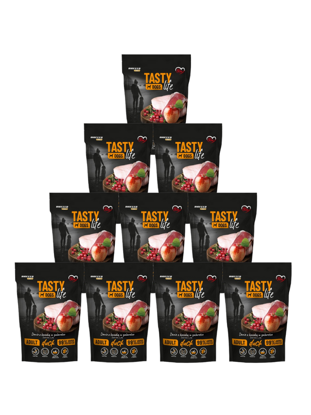 Tasty Dogs Life Danie z kaczką w galaretce 10x500g