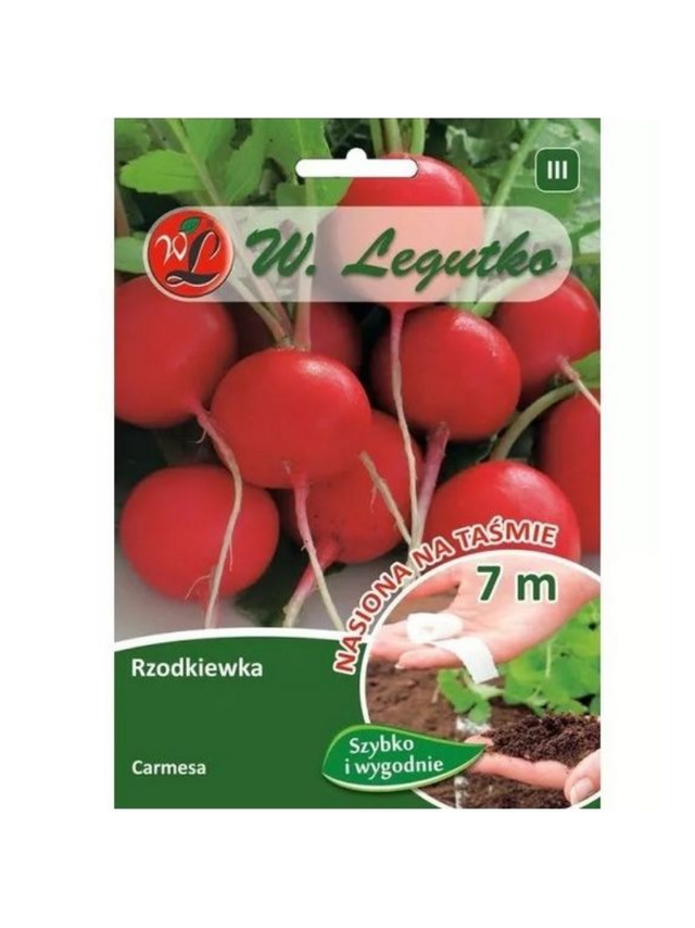 Rzodkiewka Carmesa - okrągła, czerwona