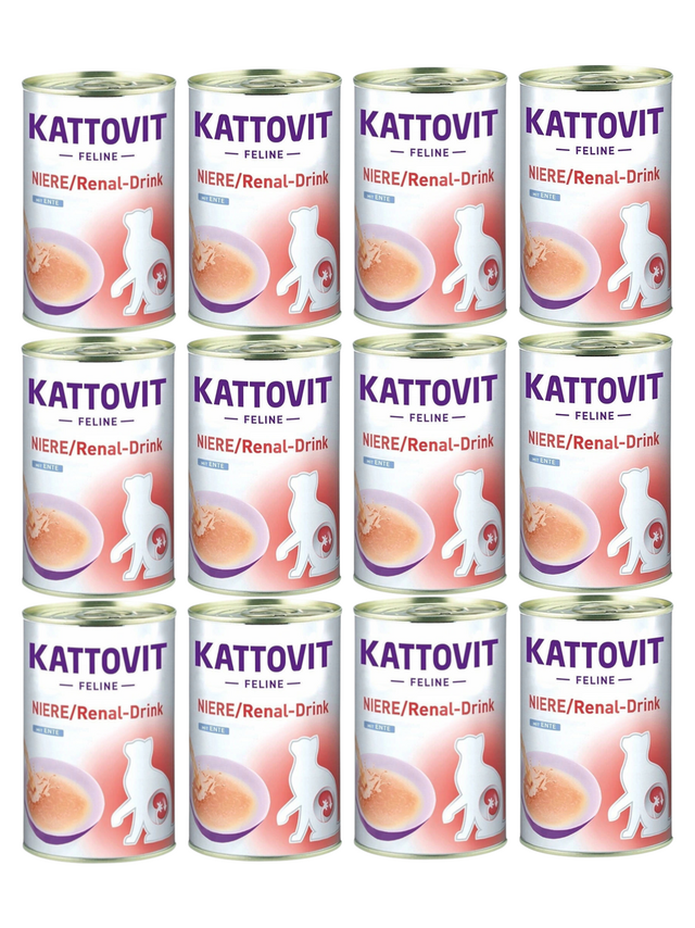 Kattovit Drink Niere/Renal kaczka 12x135ml puszka