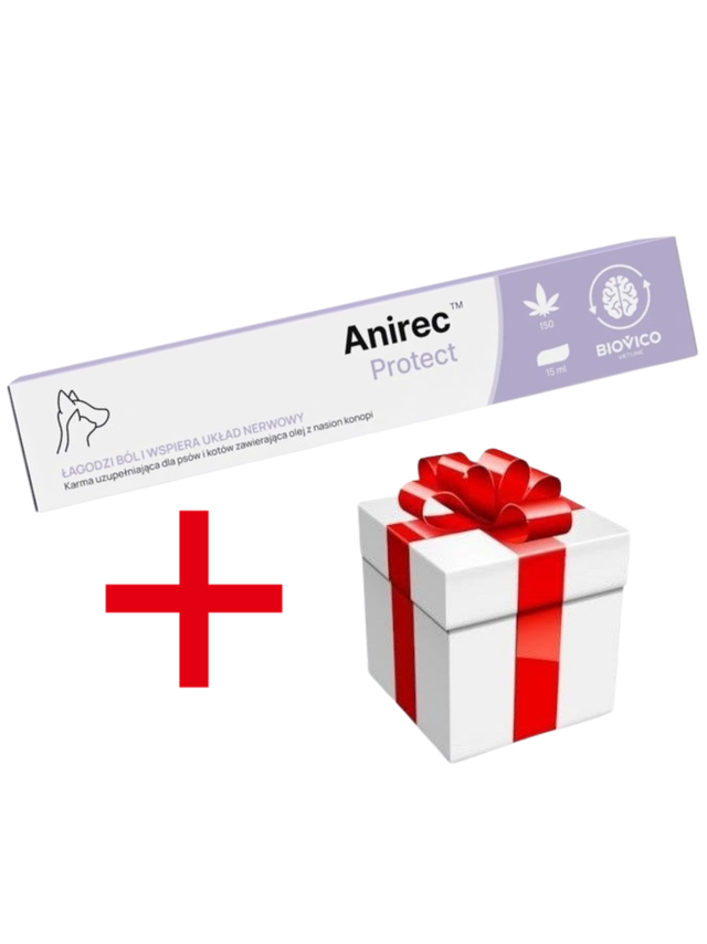 BIOVICO Anirec Protect 15ml pasta CBD olej konopny dla psa i kota 15ml + NIESPODZIANKA DLA KOTA GRATIS!!