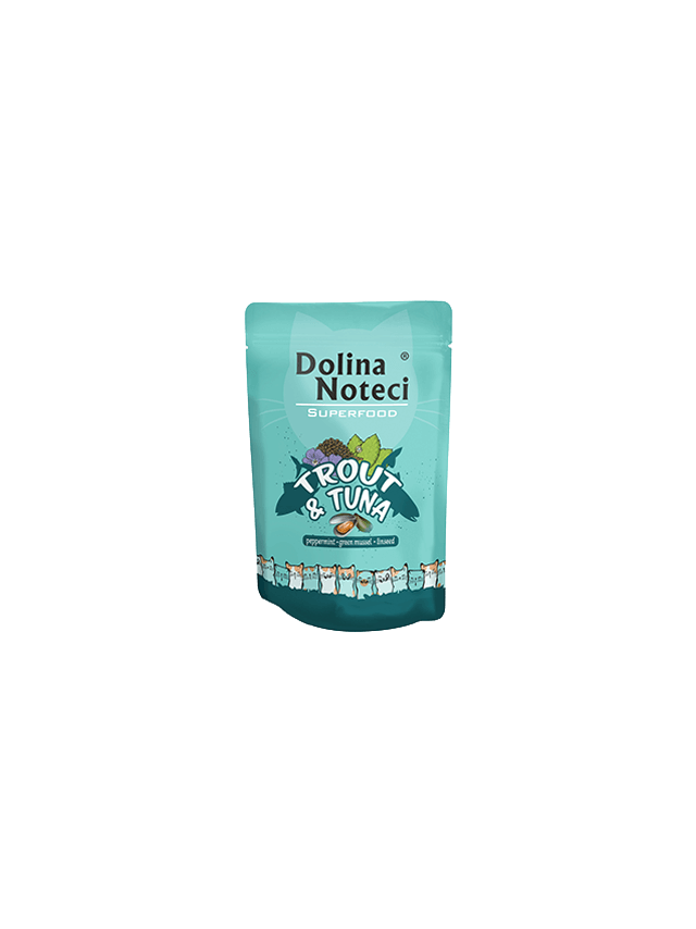 DOLINA NOTECI Superfood pstrąg i tuńczyk saszetka 85g