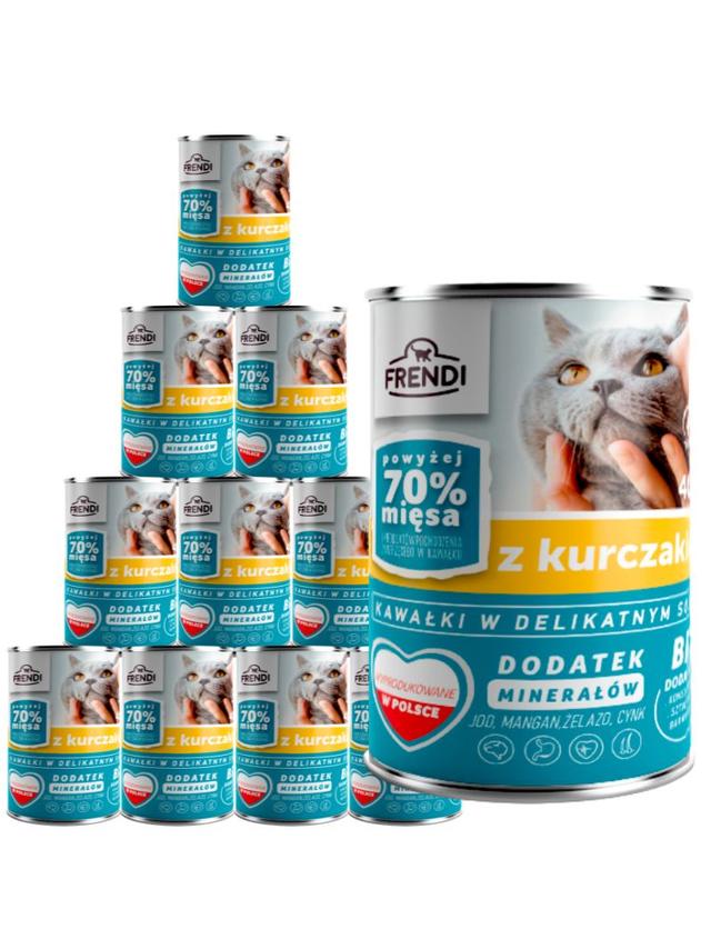 Frendi kawałki w delikatnym sosie z kurczakiem 10x400g