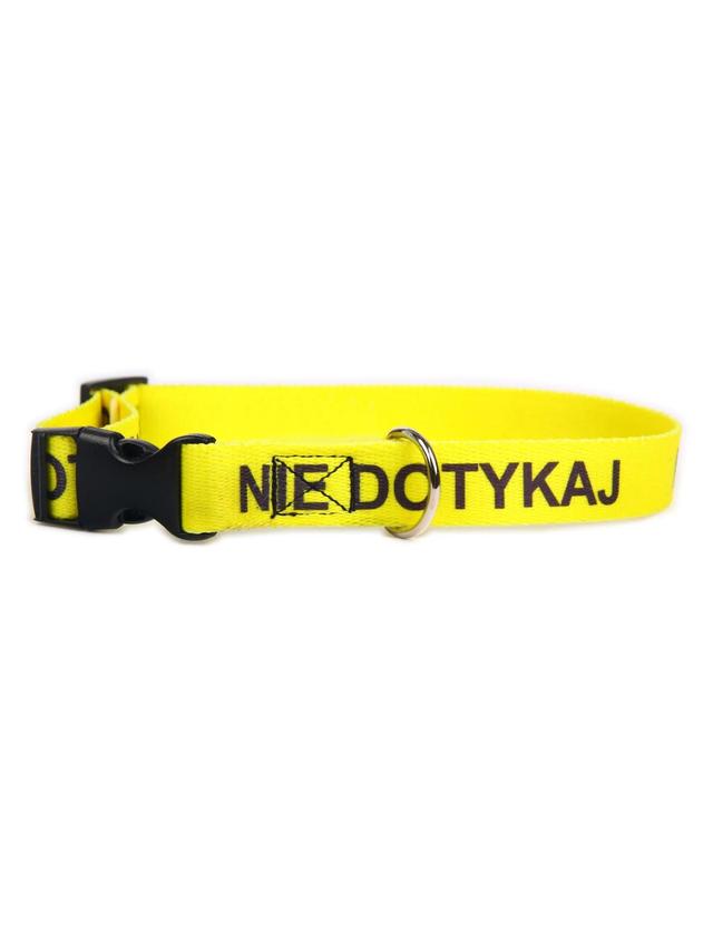 DogStuffs Obroża NIE DOTYKAJ z plastikową klamrą 20mm/30-55cm