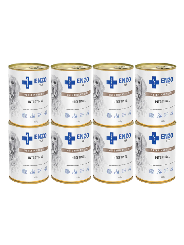 ENZO VET Intestinal dieta z chorobami przewodu pokarmowego z jagnięciną dla psów 8x400g