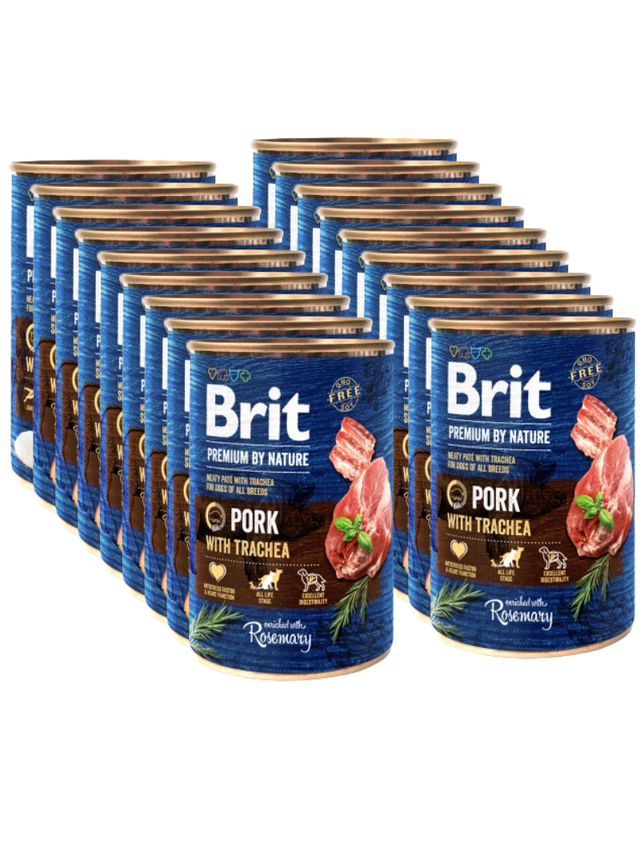 Brit Premium by Nature Pork with Trachea 18x400g