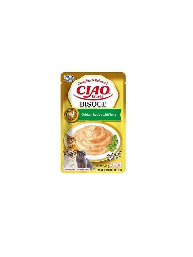 INABA CAT CIAO ENTRÉE BISQUE CHICKEN & TUNA 40g