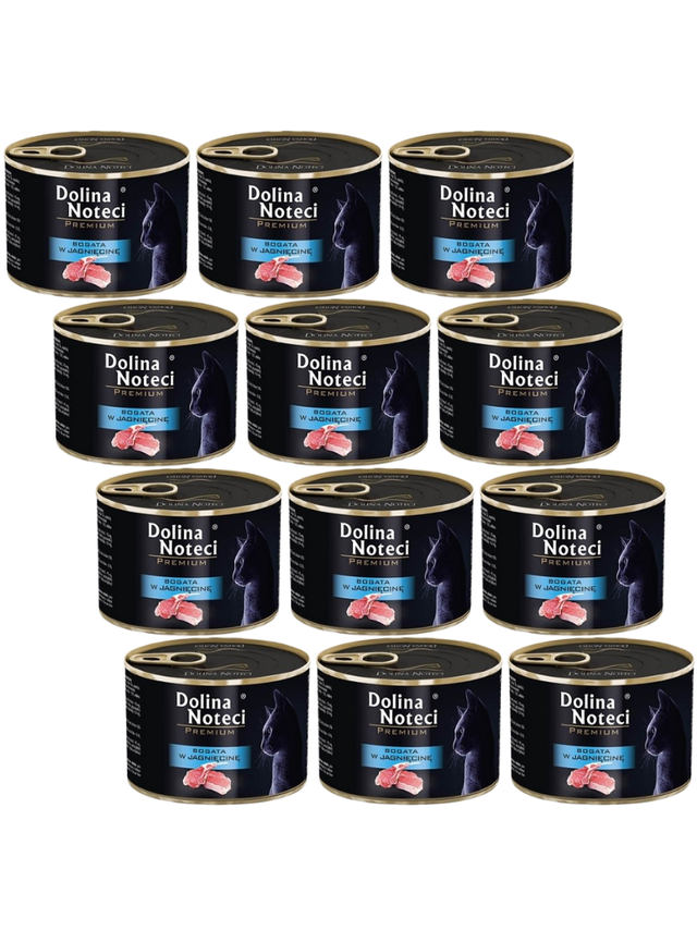 Dolina Noteci Premium dla kota bogata w jagnięcine 12x185g