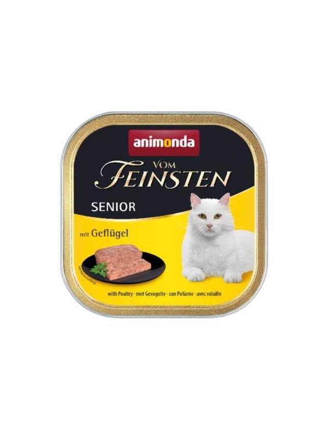 ANIMONDA Vom Feinsten Senior Cat smak: z drobiem 100g