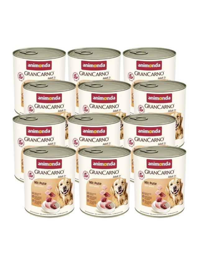 ANIMONDA GranCarno Adult Dog smak: Wieprzowina + Indyk 12x800g