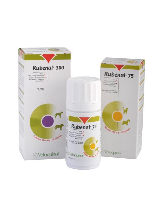 VETOQUINOL Rubenal 300 - dietetyczny preparat z wyciągiem z rzewienia lekarskiego 60tabl.
