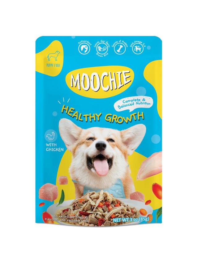 MOOCHIE Healthy Growth With Chicken 85g karma mokra dla psa z kurczakiem