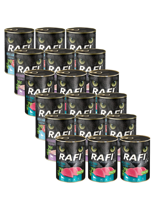 RAFI Cat Adult Sterilised Mix Smaków 18x400g